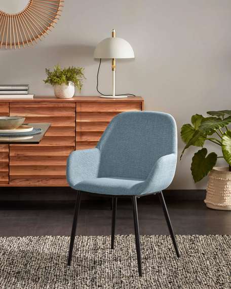 Стул Konna синяя ткань