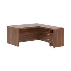 Стол руководителя с тумбой приставной ZCT 1619H.A(R)  1600х1900х750 ZENN