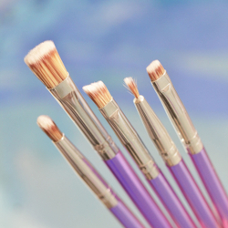 Набор кондитерских кисточек для декорирования и тонирования 5шт разных форм и размеров