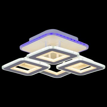 Светодиодная люстра Reluce 180W+8W 18882-0.3-04LED WH (BL+YL)