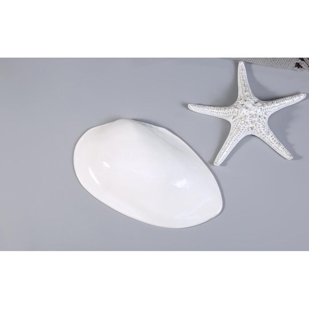 Блюдо овальное 32,5*20 см h6,5 см 100 мл Gray Shell Frutti di Mare P.L. [1]