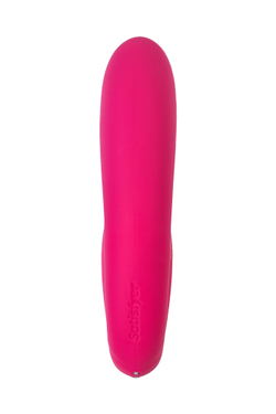 Вибратор Satisfyer Sunray, с вакуум-волновым стимулятором, силикон, розовый, 15 см