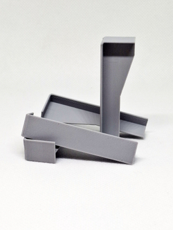 Соединитель для плинтуса 80x20 мм, белый пластиковый - 4 шт.