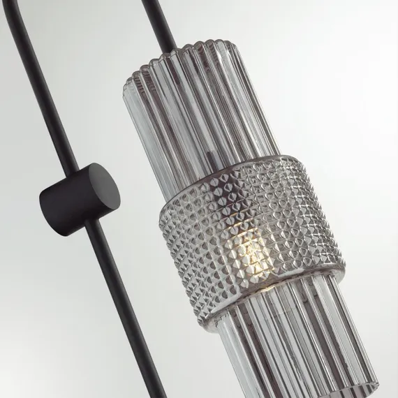5016/1W MODERN ODL23 481 черный/дымчатый металл/стекло Бра E14 1*40W PIMPA