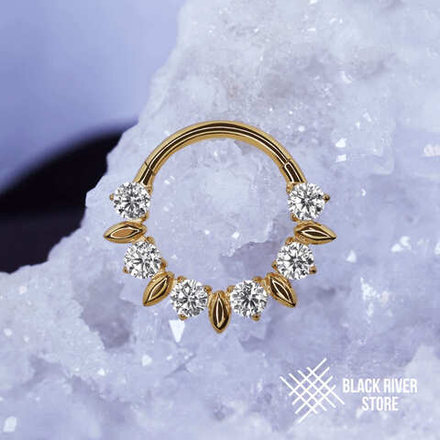 Кликер Spring Crystal PVD Yellow 1.2мм