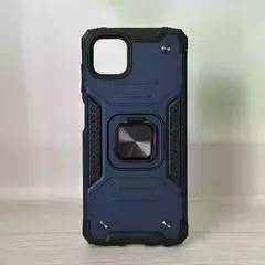 Противоударный чехол Strong Armour Case с кольцом для Samsung Galaxy A04, М13 5G (Синий)