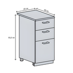 Кухонный модуль напольный Ницца ШН3Я 400 (Н 403, Ф-23)