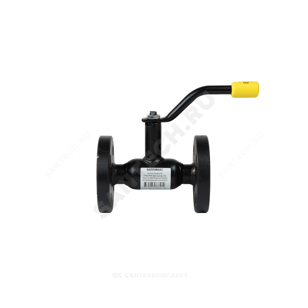 Кран шаровой сталь 09Г2С Ballomax КШТ 60.103 Ду 15 Ру40 фл L=130мм BROEN КШТ 60.103.015.А.40