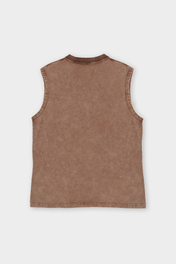 Майка SHMOT "BLANK" GARMENT DYE Бежевый