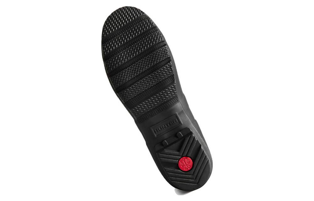 HUNTER Rain Boots Women"s Black/White