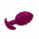 Gvibe Gplug Twist 2 Raspberry витая силиконовая анальная пробка для ношения, 10.5х3.9 см