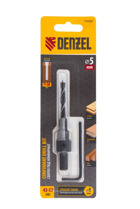 Сверло-зенкер под конфирмат 5 мм Denzel 704205