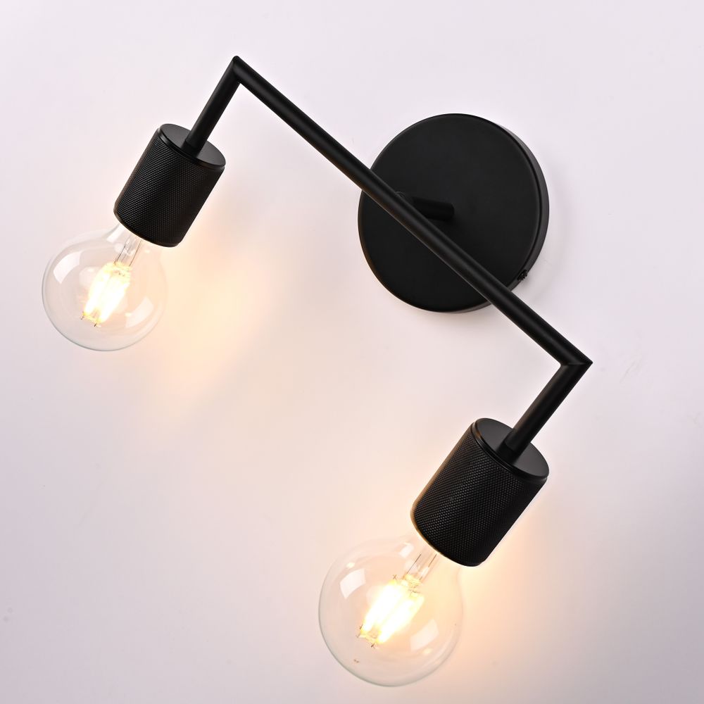 Бра Rh Utilitaire Double Sconce Black By Imperiumloft