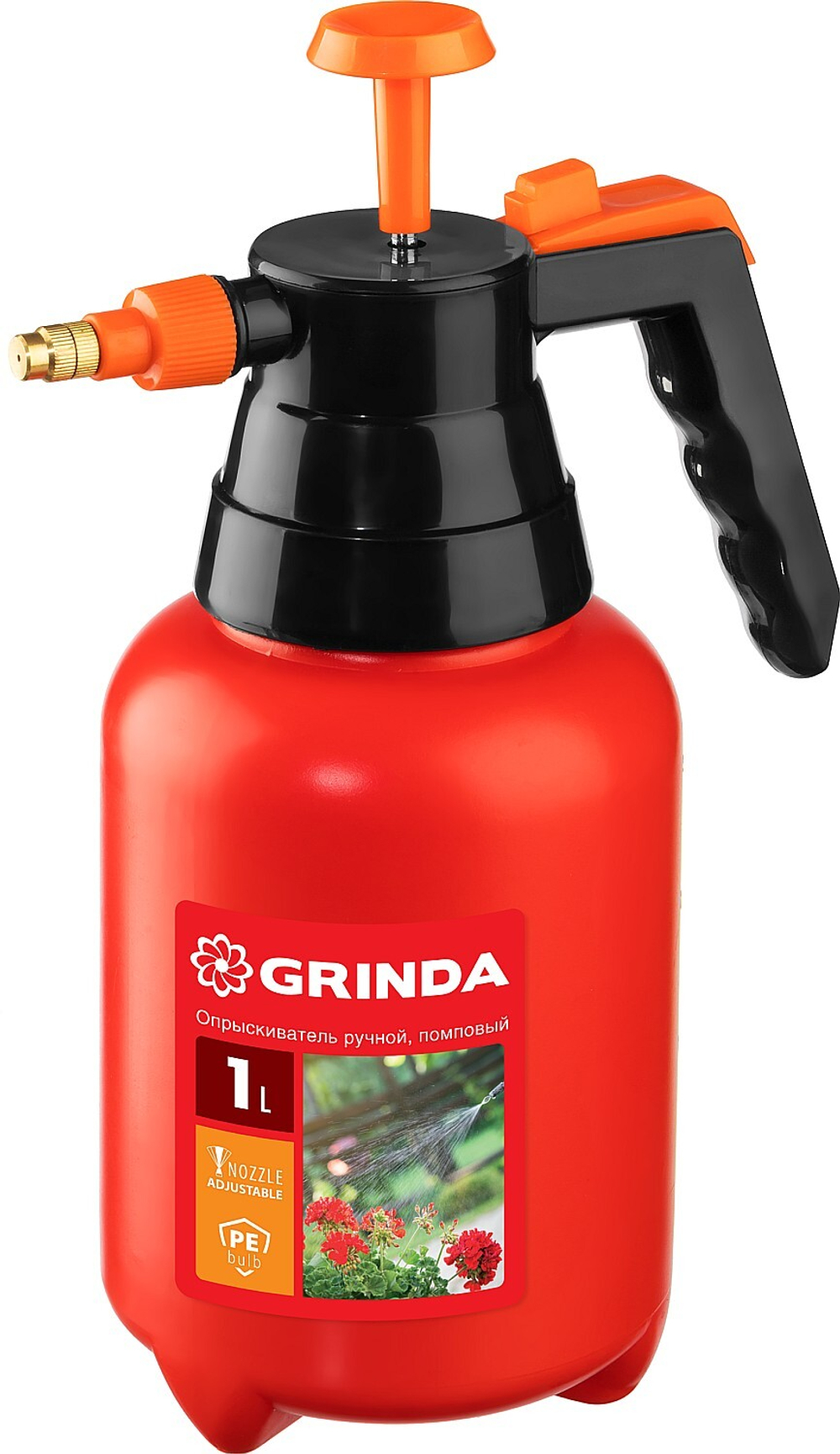 GRINDA PS-1 опрыскиватель 1 л, ручной, помповый, колба из полиэтилена