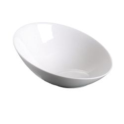 Салатник 125 мл 13,8*13,2 см h6,4/2,5 см скошенный белый фарфор NEW P.L. Proff Cuisine [6]