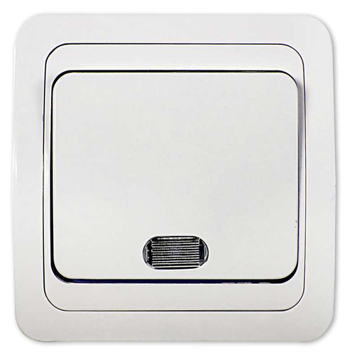 Выключатель CLASSICO 1кл. ASD с/п.с подс. бел. 2121-W