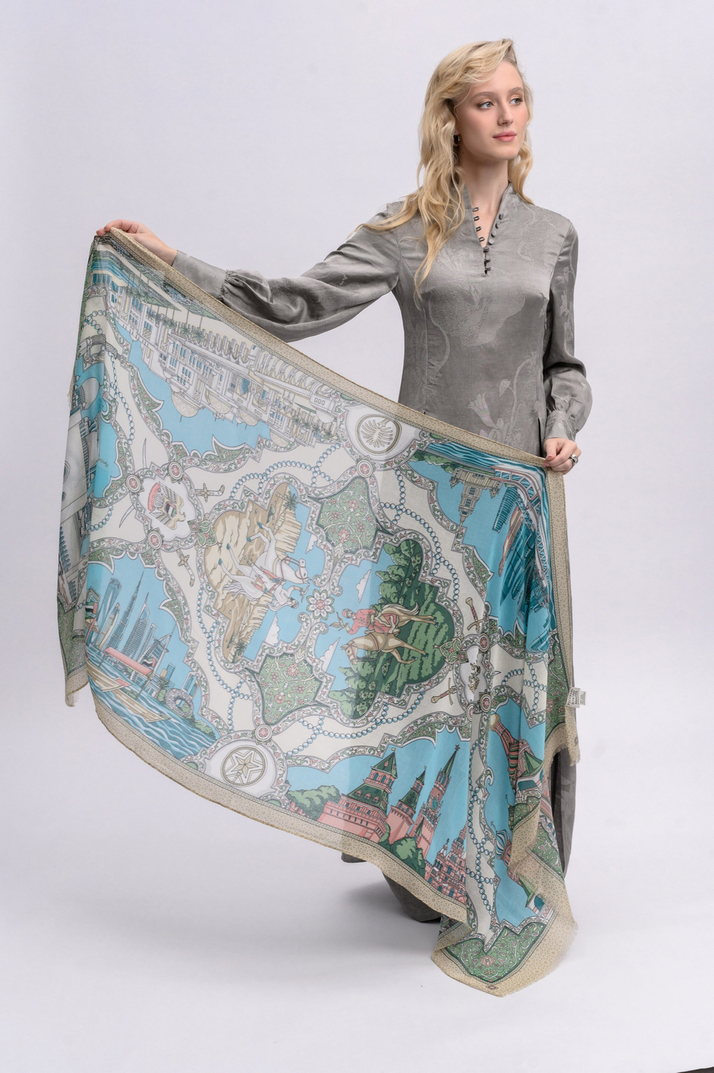 Шарф/Палантин «Объединенные Арабские Эмираты–Россия»