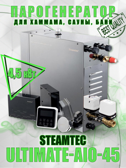 Steamtec TOLO AIO 45 - 4,5 кВт парогенератор для хамама и турецкой бани / Серия Premium