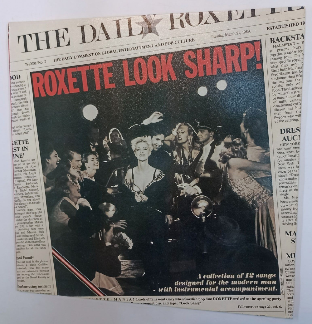 Винтажная виниловая пластинка Roxette Look Sharp (South Korea 1989)