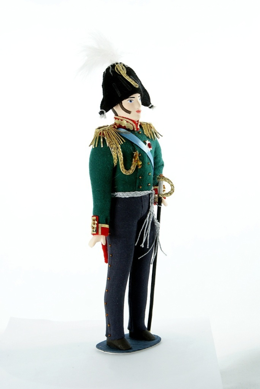 Кукла интерьерная. Пехотный генерал. Военный костюм. 1812 г. Россия