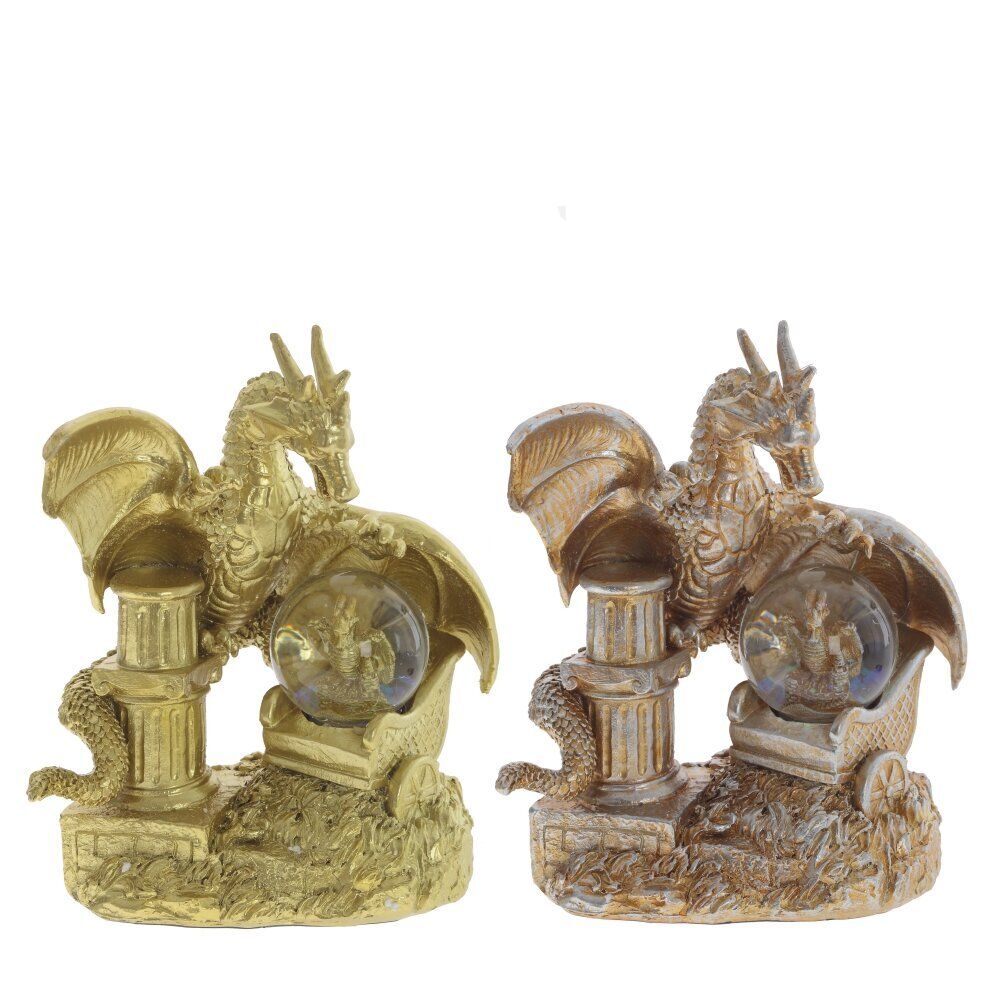 GAEM Фигурка декоративная в стекл.шаре "Дракон", D 4.5 см, L13 W9 H17 см, 2в.