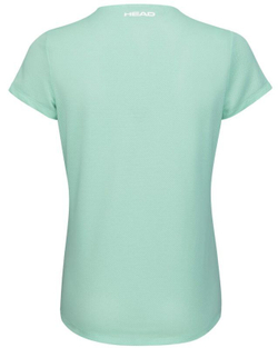 Женская теннисная футболка Head Tie-Break T-Shirt - поясtel green/print vision