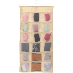 Органайзер двухсторонний подвесной для хранения вещей с крючком «ИДЕЯДОМА», цвет бежевый, 30 карманов, 75*39см