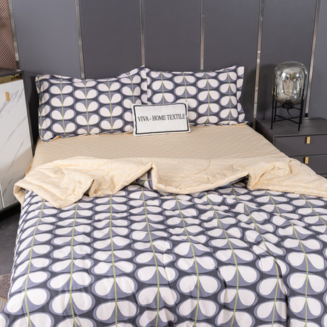 Комплект постельного белья Сатин с Одеялом 100% хлопок 160x80 на резинке OBR095