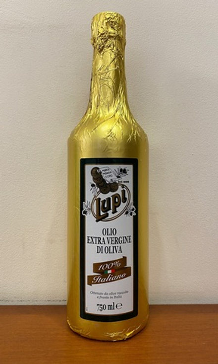 Оливковое масло Lupi 100% Italiano Extra Virgin от Dante, 750 мл, Италия