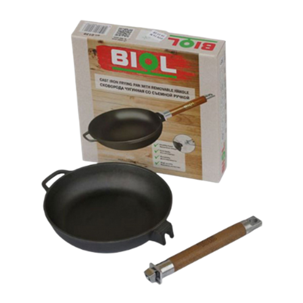 Сковорода чугунная со съемной ручкой Биол 0122