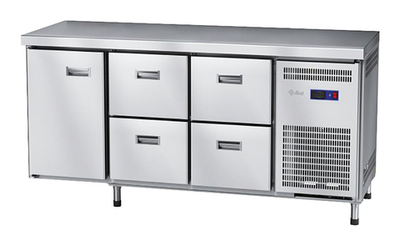 Стол морозильный Abat СХН-70-02 (4 ящика, 1 дверь, без борта)