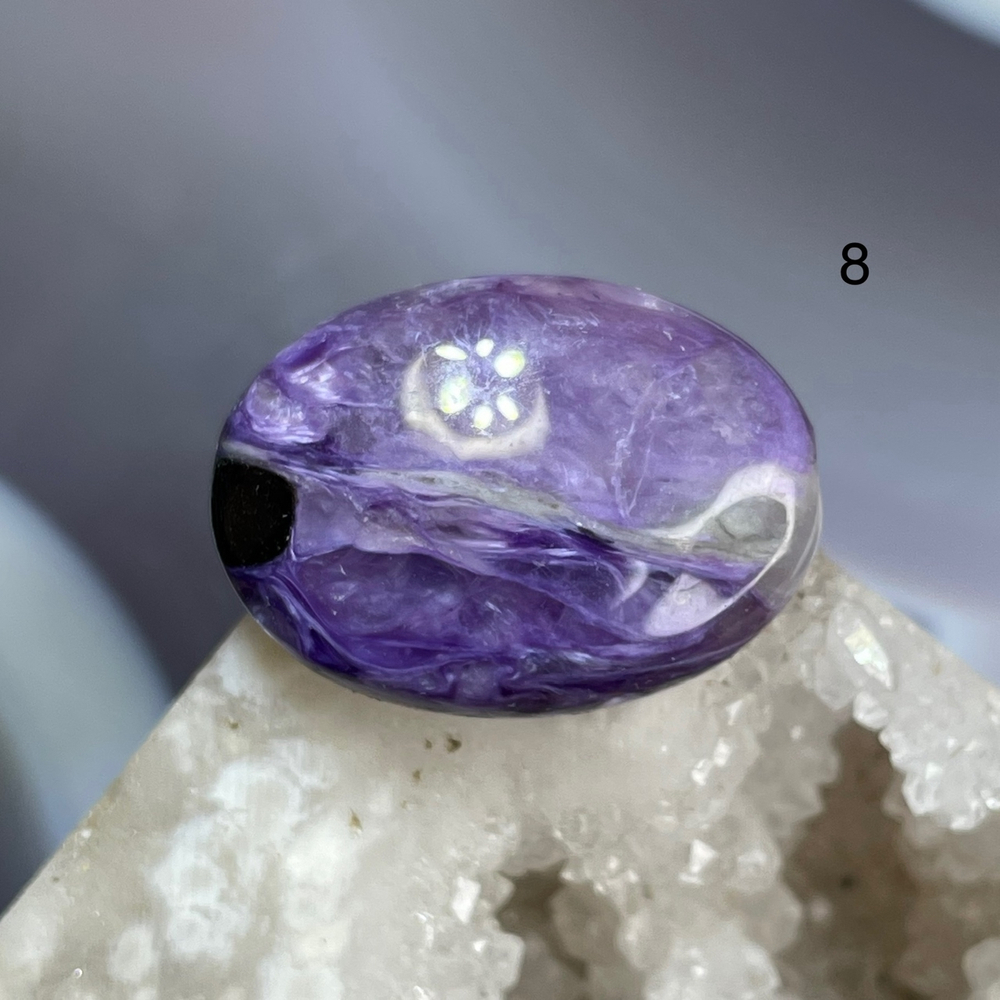 57716 Чароит Бусина овал 18*25мм