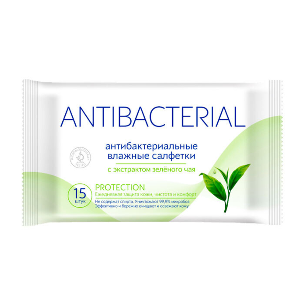 АВАН.влаж.салф.антибак.с зел.чаем 15 шт 1775