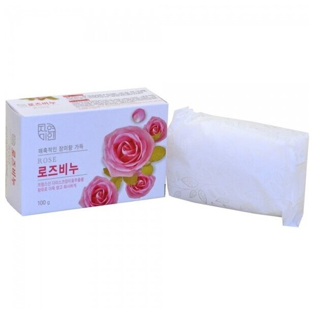 Мыло туалетное Mukunghwa Rose Beauty, с экстрактом розы, 100г