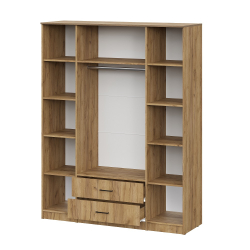 Шкаф распашной для одежды ШК 1 (Серия 2), Дуб золотой