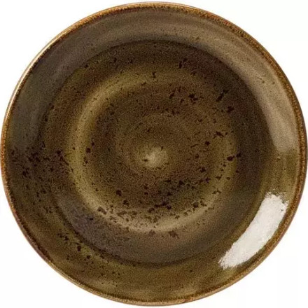 Тарелка «Крафт Браун» мелкая фарфор D=25,H=2см коричнев