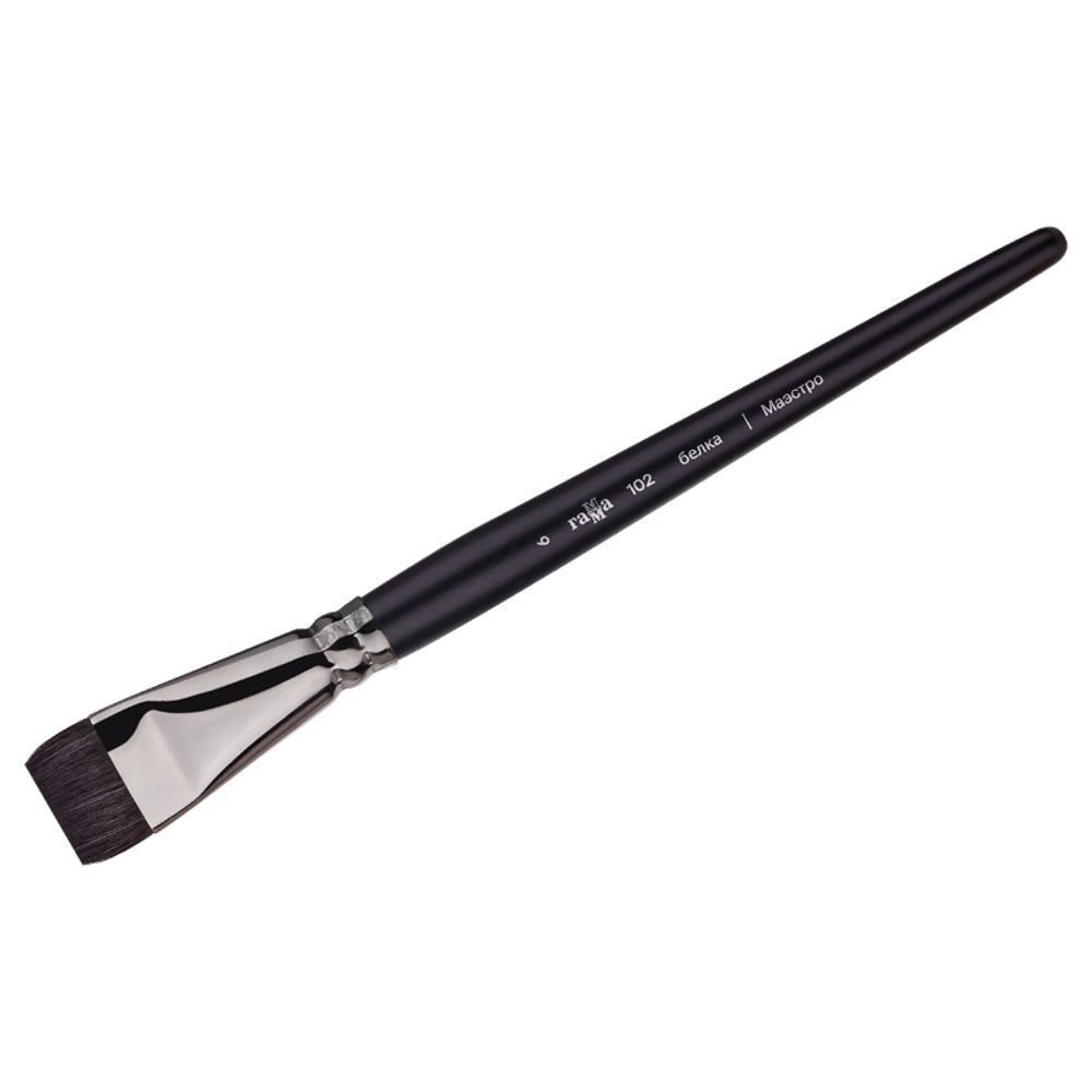 Кисть художественная белка Гамма "Маэстро", плоская №6