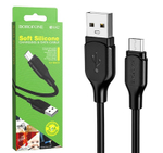 Кабель USB - Micro BOROFONE BX42 Silicone (черный) 1м