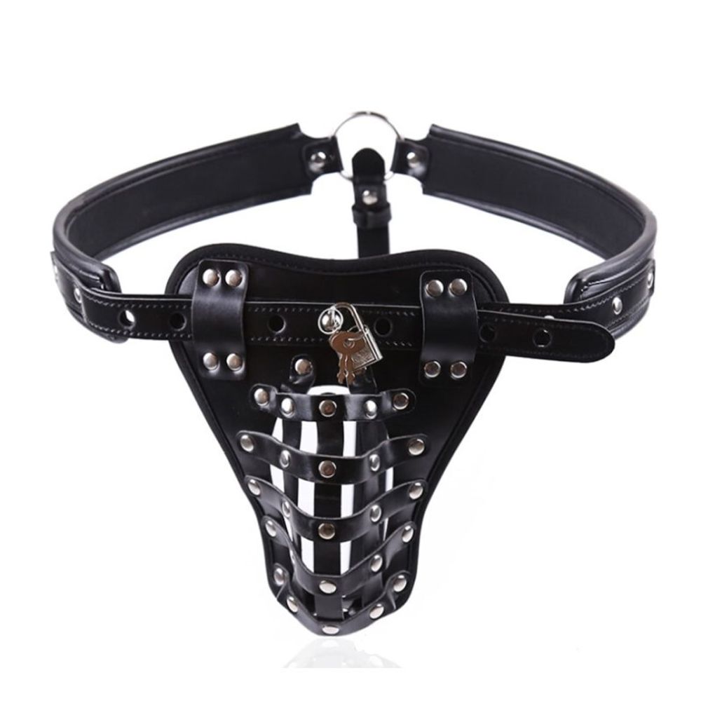 Мужские трусы стринги черные Romeo Rossi 1045