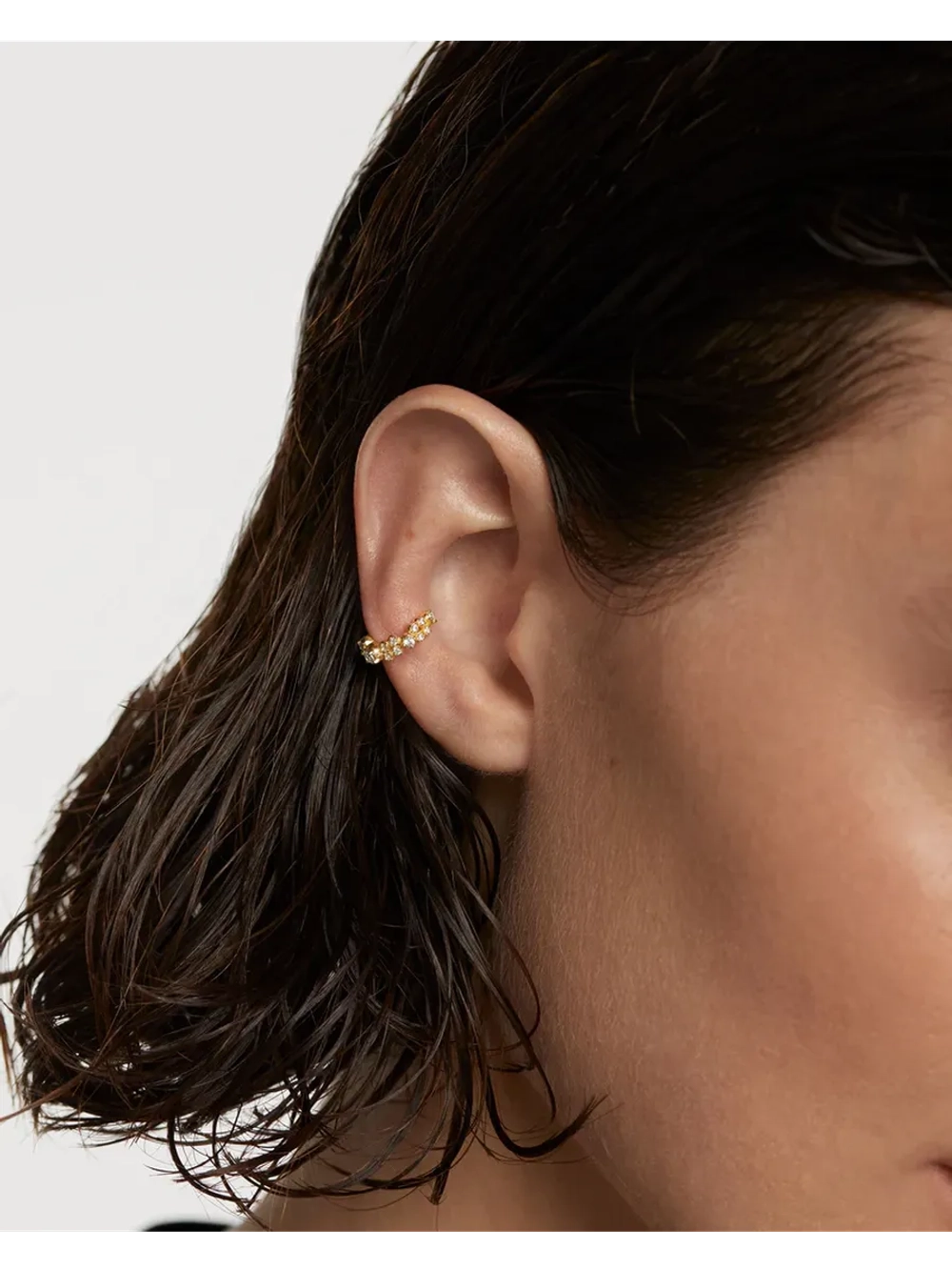 Кафф Bubble серебро 925 пробы покрытое золотом