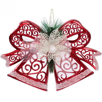 Украшение новогоднее «Сказочный узор» 27*20 см, Красный/белый