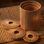 Корзина плетеная dholak beige из коллекции ethnic, размер m