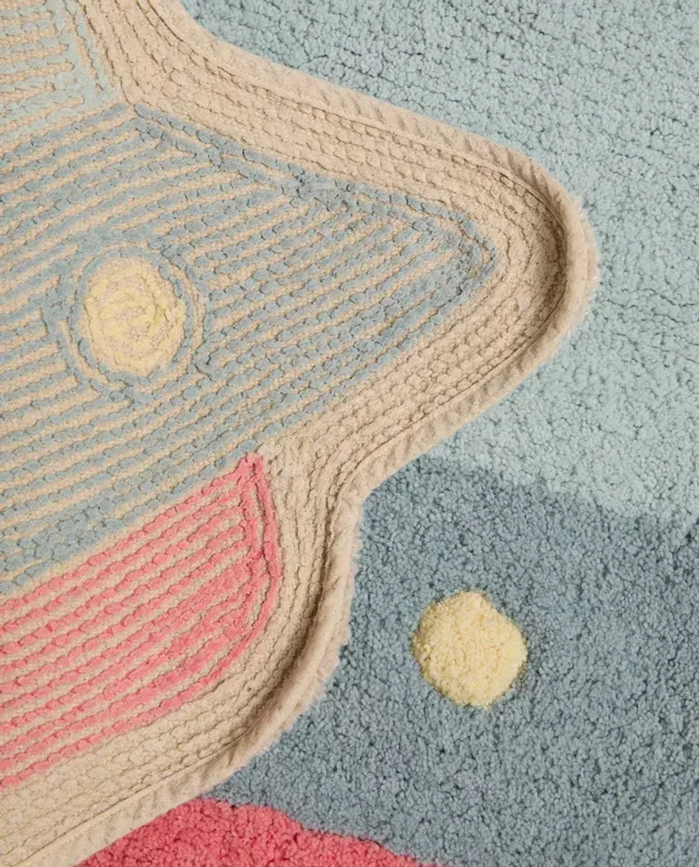 ZARA HOME ДЕТСКИЙ КОВРИК ДЛЯ ВАННОЙ "ЛЕТАЮЩАЯ ТАРЕЛКА", СИНИЙ