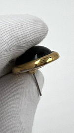 Серьги с чёрными вставками Trifari