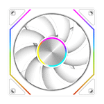 Вентилятор для корпуса PCCooler FG120 ARGB WH 1x(120x120x25mm) 800-1800 RPM 54CFM White
