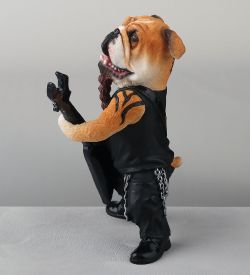 WS-1347 Статуэтка «Бульдог гитарист»