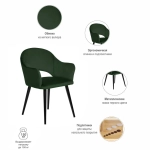 Стул Bradex Home Bruno зелёный