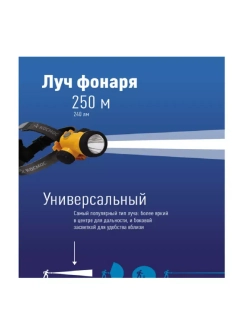 Фонарь налобный аккумуляторный Космос H3WLi-On 3W LED