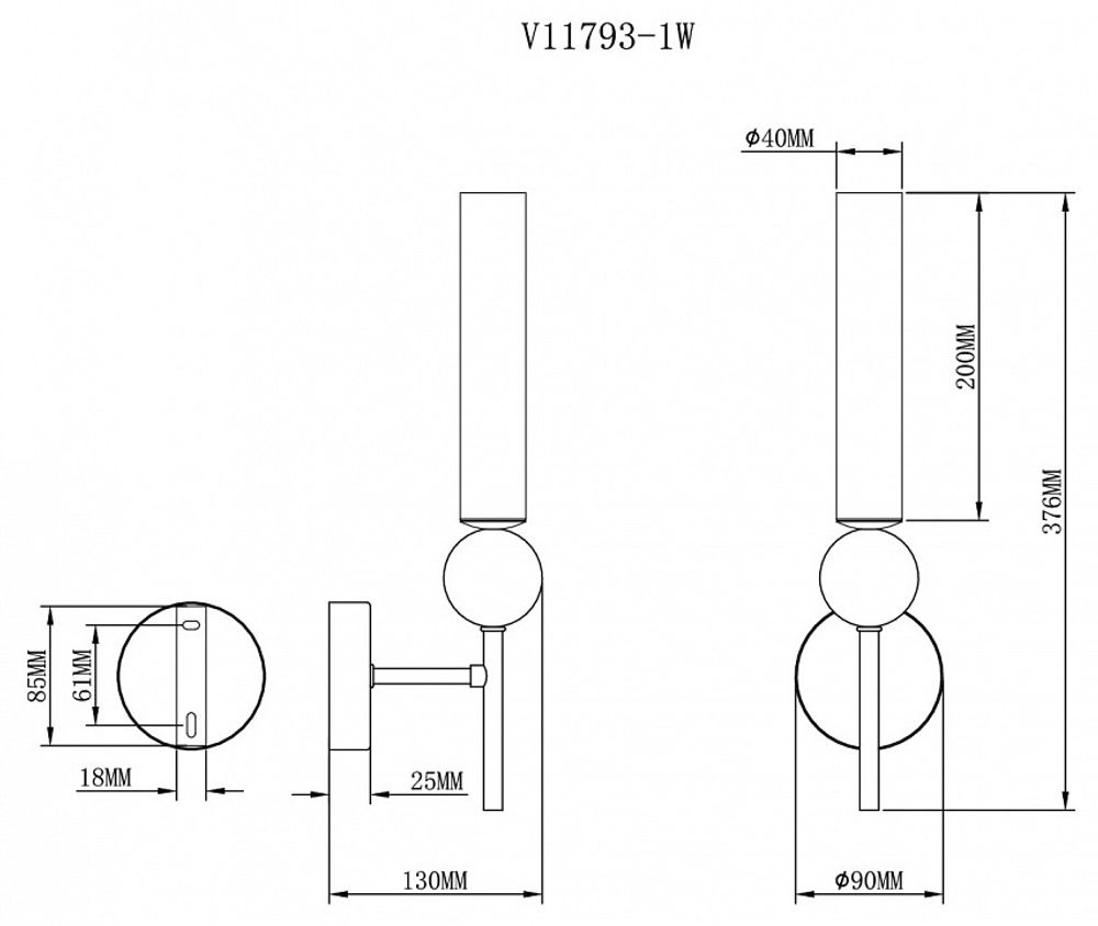 Бра Moderli Illis V11793-1W