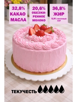 Шоколад 2кг розовый натуральный, премиум качество